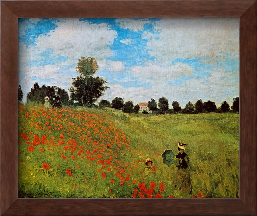 Corn Poppies - Claude Monet Paintings